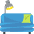 Couch And Lamp Emoji from EmojiTwo Colors Set