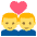 Couple Manman Emoji from EmojiTwo Colors Set