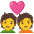 Couple With Heart Emoji from Noto Emoji Set