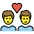 Couple With Heart Man Man Emoji from OpenMoji Set