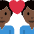Couple With Heart Man Man Dark Skin Tone Emoji from Twemoji Set