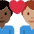 Couple With Heart Man Man Dark Skin Tone Medium Skin Tone Emoji from Twemoji Set