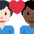 Couple With Heart Man Man Light Skin Tone Dark Skin Tone Emoji from Twemoji Set