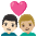 Couple With Heart Man Man Light Skin Tone Medium Light Skin Tone Emoji from Noto Emoji Set