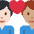 Couple With Heart Man Man Light Skin Tone Medium Skin Tone Emoji from Twemoji Set