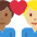 Couple With Heart Man Man Medium Dark Skin Tone Medium Light Skin Tone Emoji from Twemoji Set