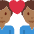 Couple With Heart Man Man Medium Dark Skin Tone Emoji from Twemoji Set