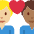 Couple With Heart Man Man Medium Light Skin Tone Medium Dark Skin Tone Emoji from Twemoji Set