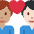 Couple With Heart Man Man Medium Skin Tone Light Skin Tone Emoji from Twemoji Set
