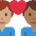 Couple With Heart Man Man Medium Skin Tone Medium Dark Skin Tone Emoji from Twemoji Set