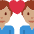 Couple With Heart Man Man Medium Skin Tone Emoji from Twemoji Set