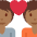 Couple With Heart Medium Dark Skin Tone Emoji from Twemoji Set