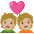 Couple With Heart Medium Light Skin Tone Emoji from Noto Emoji Set
