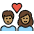 Couple With Heart Medium Skin Tone Emoji from OpenMoji Set