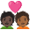 Couple With Heart Person Person Dark Skin Tone Medium Dark Skin Tone Emoji from Noto Emoji Set
