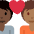 Couple With Heart Person Person Dark Skin Tone Medium Dark Skin Tone Emoji from Twemoji Set