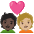 Couple With Heart Person Person Dark Skin Tone Medium Light Skin Tone Emoji from Noto Emoji Set