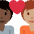 Couple With Heart Person Person Dark Skin Tone Medium Skin Tone Emoji from Twemoji Set