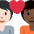 Couple With Heart Person Person Light Skin Tone Dark Skin Tone Emoji from Twemoji Set