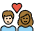 Couple With Heart Person Person Light Skin Tone Medium Dark Skin Tone Emoji from OpenMoji Set