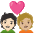 Couple With Heart Person Person Light Skin Tone Medium Light Skin Tone Emoji from Noto Emoji Set