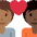 Couple With Heart Person Person Medium Dark Skin Tone Dark Skin Tone Emoji from Twemoji Set