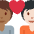 Couple With Heart Person Person Medium Dark Skin Tone Light Skin Tone Emoji from Twemoji Set
