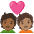 Couple With Heart Person Person Medium Dark Skin Tone Medium Skin Tone Emoji from Noto Emoji Set