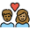 Couple With Heart Person Person Medium Dark Skin Tone Medium Skin Tone Emoji from OpenMoji Set