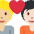 Couple With Heart Person Person Medium Light Skin Tone Light Skin Tone Emoji from Twemoji Set