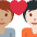 Couple With Heart Person Person Medium Skin Tone Light Skin Tone Emoji from Twemoji Set