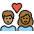Couple With Heart Person Person Medium Skin Tone Medium Dark Skin Tone Emoji from OpenMoji Set
