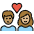 Couple With Heart Person Person Medium Skin Tone Medium Light Skin Tone Emoji from OpenMoji Set