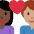 Couple With Heart Woman Man Dark Skin Tone Medium Skin Tone Emoji from Twemoji Set