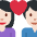 Couple With Heart Woman Man Light Skin Tone Emoji from Twemoji Set