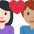 Couple With Heart Woman Man Light Skin Tone Medium Skin Tone Emoji from Twemoji Set