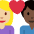Couple With Heart Woman Man Medium Light Skin Tone Dark Skin Tone Emoji from Twemoji Set