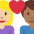 Couple With Heart Woman Man Medium Light Skin Tone Medium Dark Skin Tone Emoji from Twemoji Set