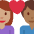 Couple With Heart Woman Man Medium Skin Tone Medium Dark Skin Tone Emoji from Twemoji Set