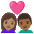 Couple With Heart Woman Man Medium Skin Tone Medium Dark Skin Tone Emoji from Noto Emoji Set