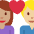 Couple With Heart Woman Man Medium Skin Tone Medium Light Skin Tone Emoji from Twemoji Set