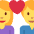 Couple With Heart Woman Man Emoji from Twemoji Set