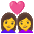 Couple With Heart Woman Woman Emoji from Noto Emoji Set