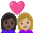 Couple With Heart Woman Woman Dark Skin Tone Medium Light Skin Tone Emoji from Noto Emoji Set