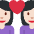 Couple With Heart Woman Woman Light Skin Tone Emoji from Twemoji Set
