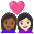 Couple With Heart Woman Woman Medium Dark Skin Tone Light Skin Tone Emoji from Noto Emoji Set
