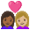 Couple With Heart Woman Woman Medium Dark Skin Tone Medium Light Skin Tone Emoji from Noto Emoji Set