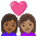 Couple With Heart Woman Woman Medium Dark Skin Tone Medium Skin Tone Emoji from Noto Emoji Set