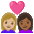 Couple With Heart Woman Woman Medium Light Skin Tone Medium Dark Skin Tone Emoji from Noto Emoji Set