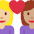 Couple With Heart Woman Woman Medium Light Skin Tone Medium Skin Tone Emoji from Twemoji Set